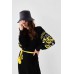 Knitted dress "Flowers" yellow/black